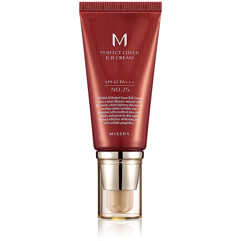 Missha M Perfect Cover ББ крем с висока UV защита цвят No. 25 Warm Beige SPF42/PA+++ 50 мл.