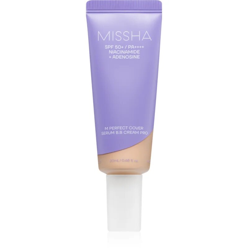 Missha M Perfect Cover Serum BB Cream Pro ВВ крем за безупречен изравнен тен на кожата SPF 50+ цвят #19 20 мл.