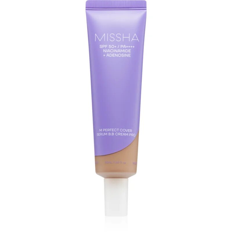 Missha M Perfect Cover Serum BB Cream Pro ВВ крем за безупречен изравнен тен на кожата SPF 50+ цвят #33 50 мл.