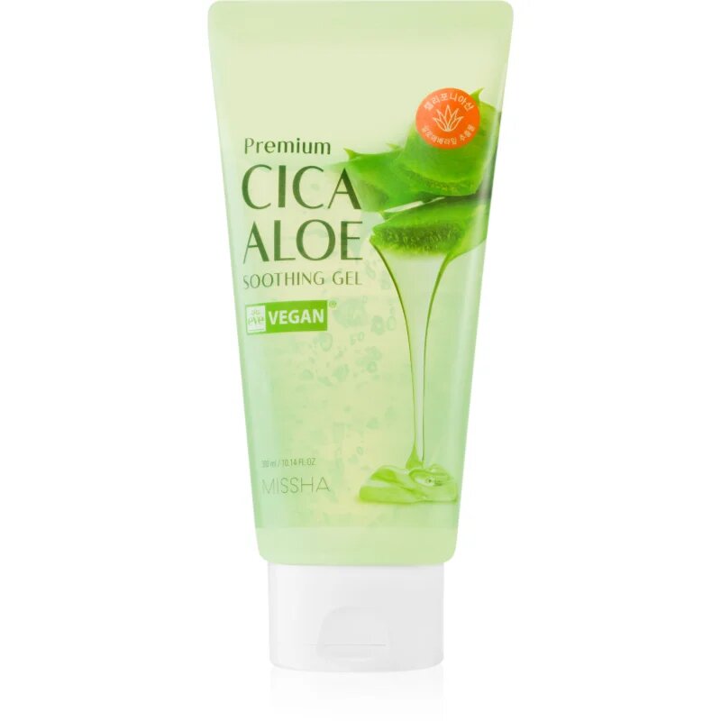 Missha Premium Cica Aloe хидратиращ и успокояващ гел с алое вера 300 мл.