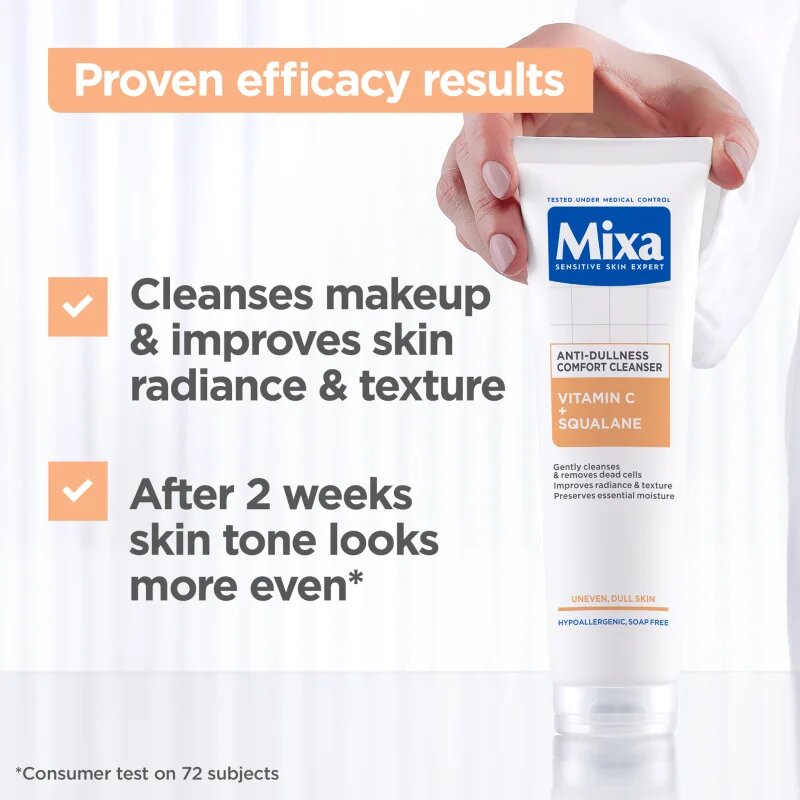 MIXA Anti-Dark Spot почистващ гел за лице с витамин С 150 мл.