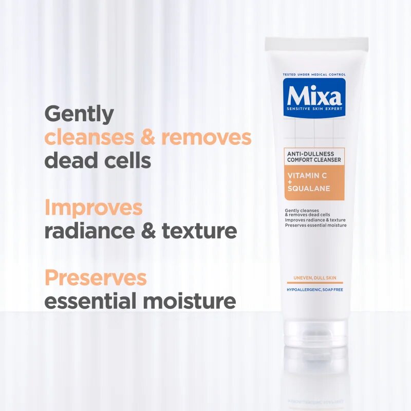 MIXA Anti-Dark Spot почистващ гел за лице с витамин С 150 мл.