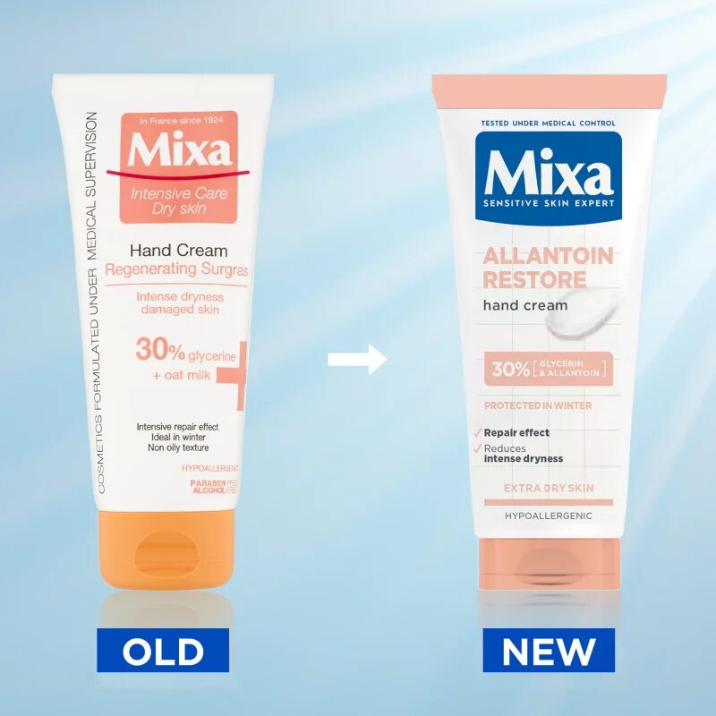 MIXA Anti-Dryness крем за ръце и нокти за много суха кожа 100 мл.