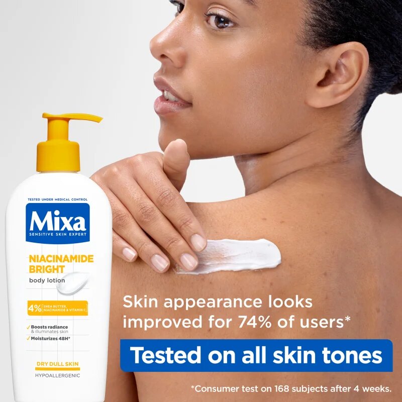 MIXA Niacinamide Bright масло за тяло с масло от шеа 250 мл.