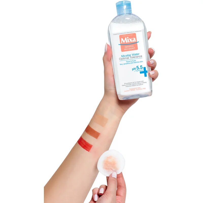 MIXA Optimal Tolerance мицеларна вода за успокояване на кожата 400 мл.