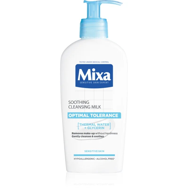 MIXA Optimal Tolerance мляко за почистване на грим 200 мл.