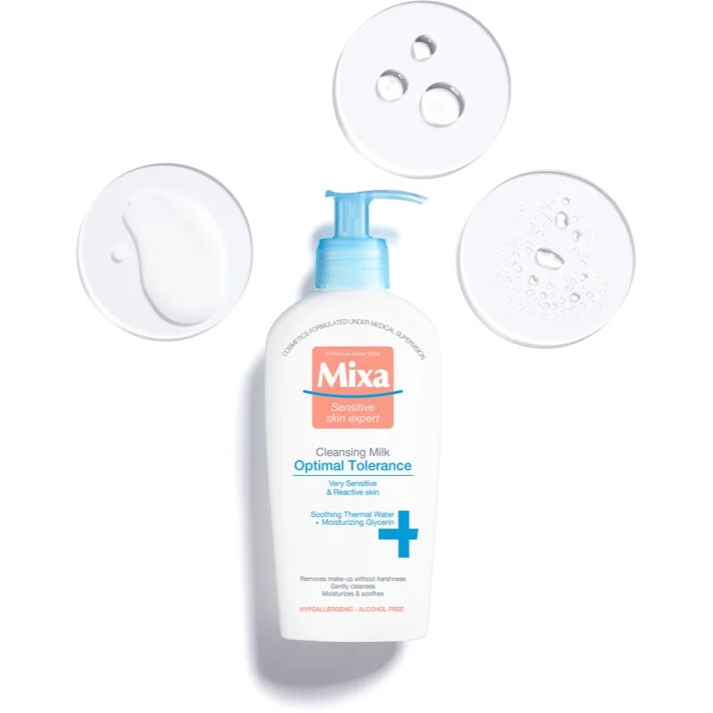 MIXA Optimal Tolerance мляко за почистване на грим 200 мл.
