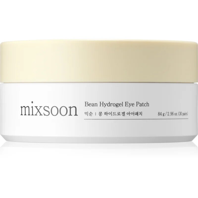 mixsoon Bean Hydrogel Eye Patch хидрогелова маска за зоната около очите за освежаване и изглаждане на кожата 60 бр.