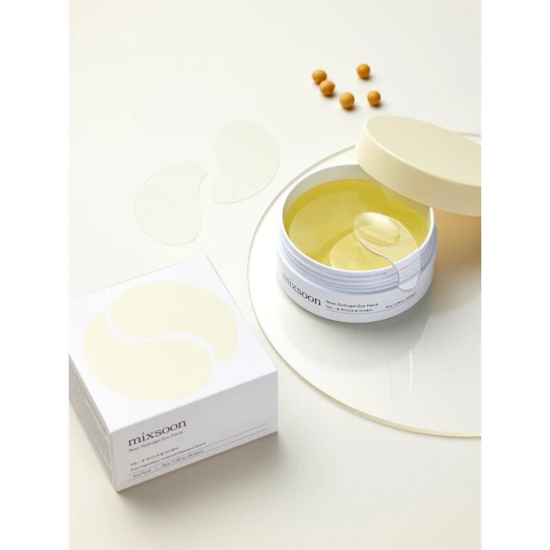 mixsoon Bean Hydrogel Eye Patch хидрогелова маска за зоната около очите за освежаване и изглаждане на кожата 60 бр.