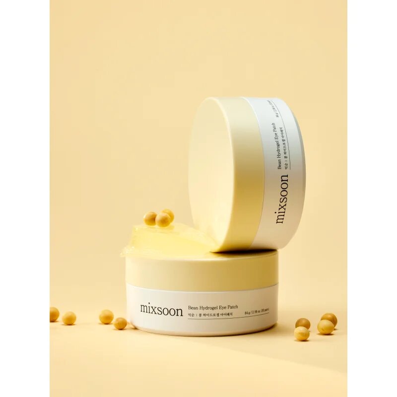 mixsoon Bean Hydrogel Eye Patch хидрогелова маска за зоната около очите за освежаване и изглаждане на кожата 60 бр.