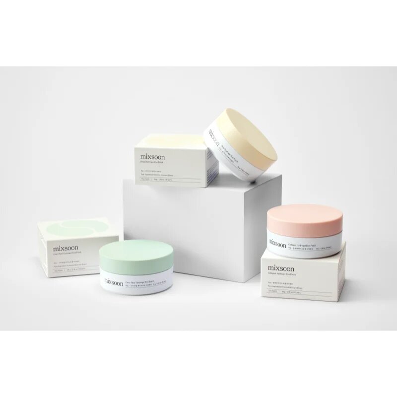 mixsoon Bean Hydrogel Eye Patch хидрогелова маска за зоната около очите за освежаване и изглаждане на кожата 60 бр.