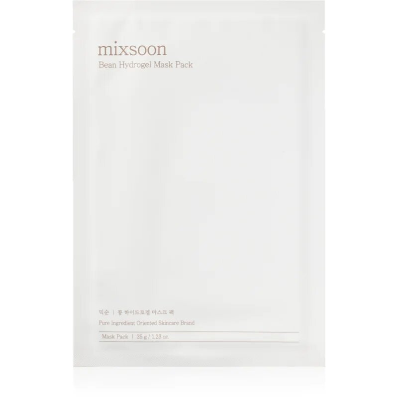 mixsoon Bean Hydrogel Mask Pack интензивна хидрогелна маска за освежаване и хидратация 35 гр.