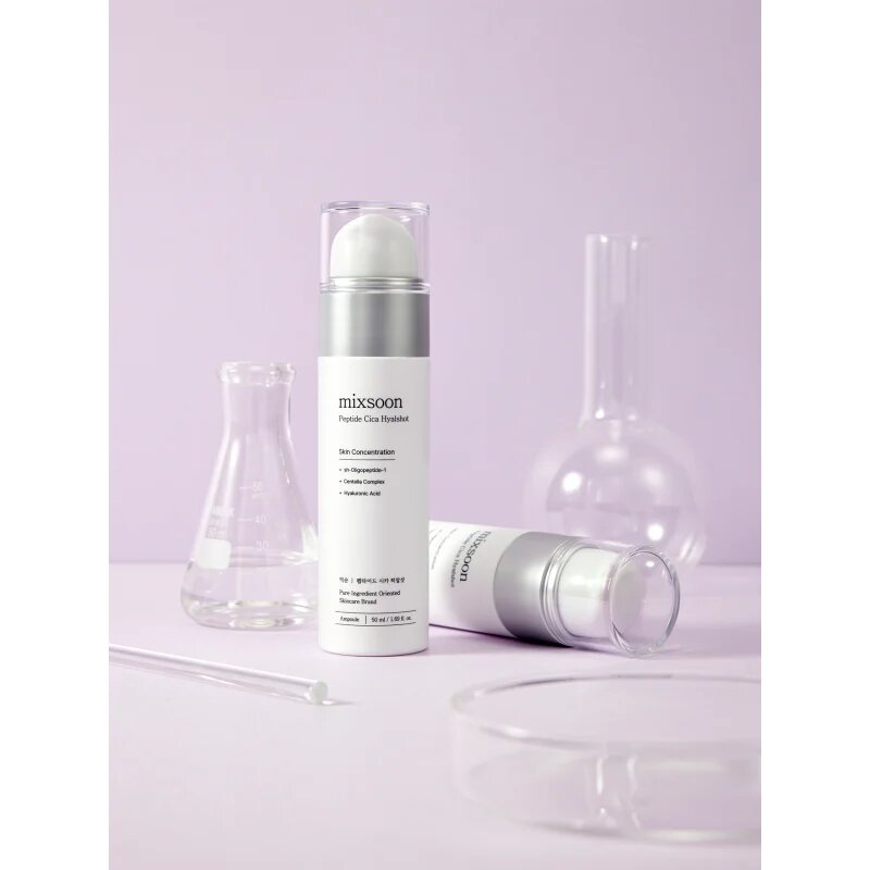 mixsoon Peptide Cica Hyalshot успокояващ серум за минимизиране на порите 50 мл.