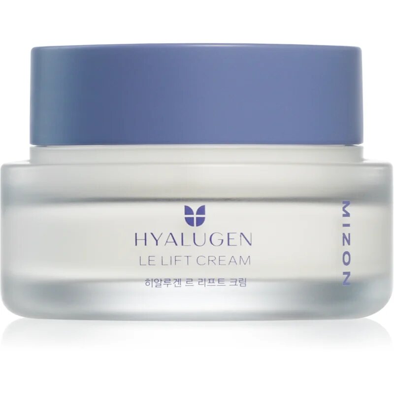 Mizon Hyalugen Le Lift Cream изглаждащ крем против бръчки за подхранване на кожата на лицето и поддържане на естествената хидратация 50 мл.