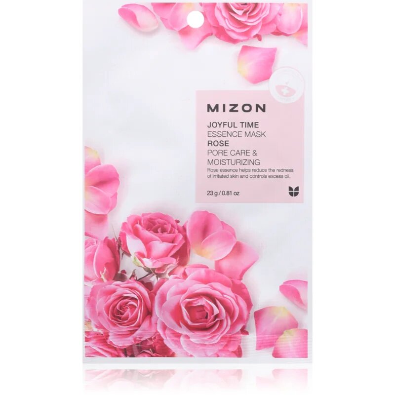 Mizon Joyful Time Rose хидратираща платнена маска за стягане на порите 23 гр.