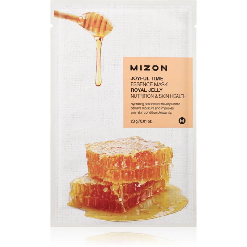 Mizon Joyful Time Royal Jelly платнена маска с силно хидратиращ и подхранващ ефект 23 гр.