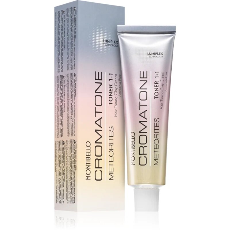 Montibello Cromatone Meteorites Toner цветен тонер за много светло русо коса с кичури и побеляла коса цвят Tiger Eye Beige 60 гр.