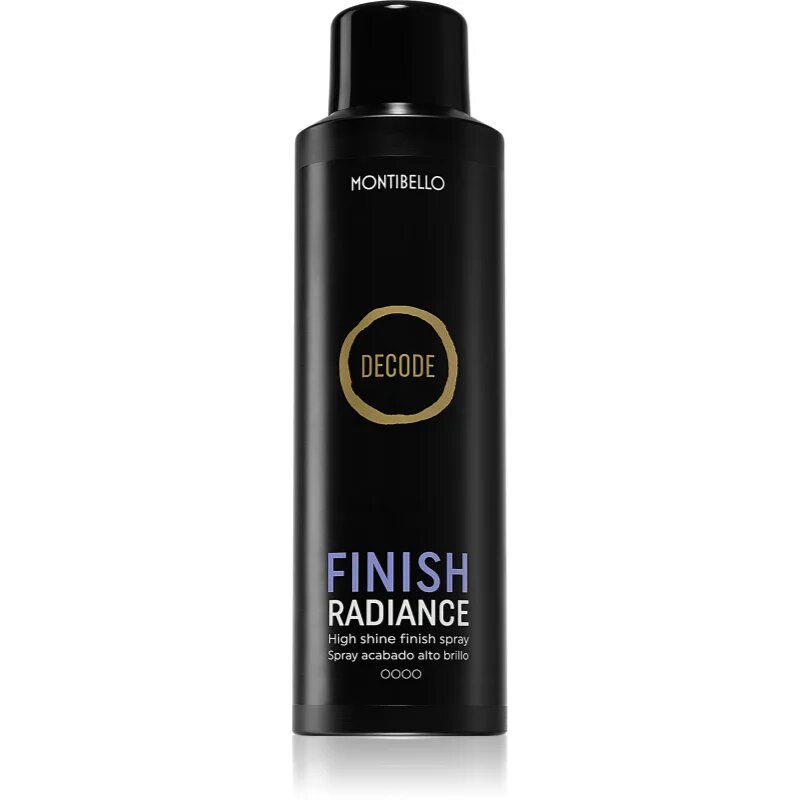 Montibello Decode Finish Radiance Spray бързозасъхващ спрей за коса за блясък 200 мл.