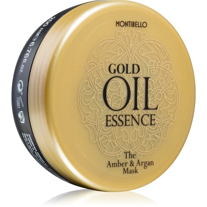 Montibello Gold Oil Amber & Argan Mask ревитализираща маска за коса 200 мл.