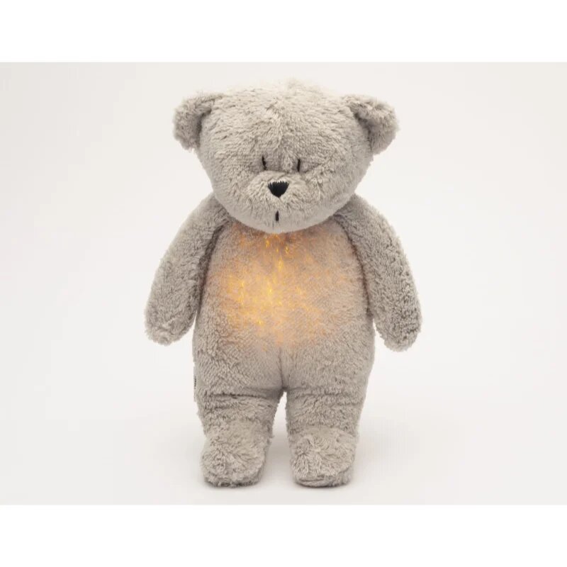 Moonie Bear 2.0 Organic Grey играчка за заспиване с мелодия 1 бр.