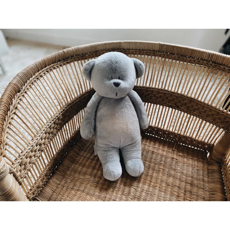 Moonie Bear 2.0 Organic Grey играчка за заспиване с мелодия 1 бр.