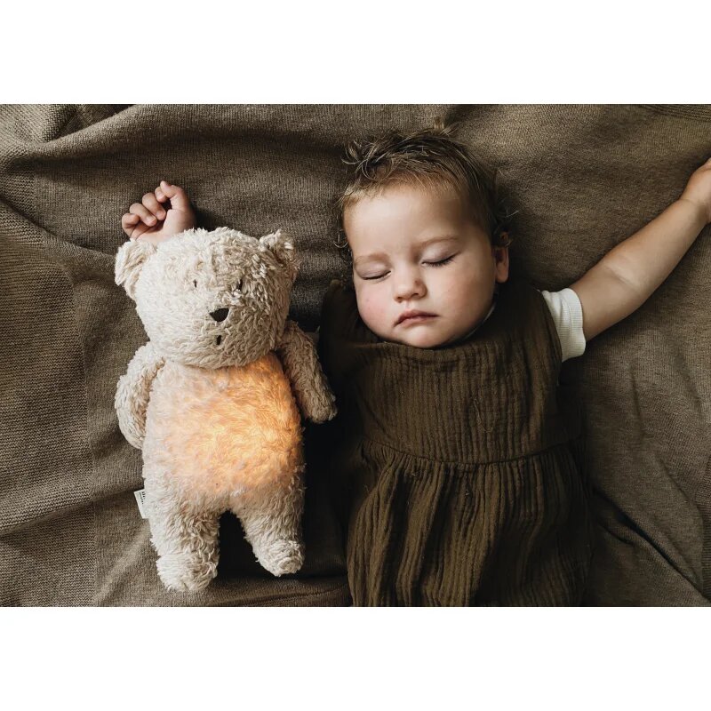 Moonie Bear 2.0 Organic Honey играчка за заспиване с мелодия 1 бр.