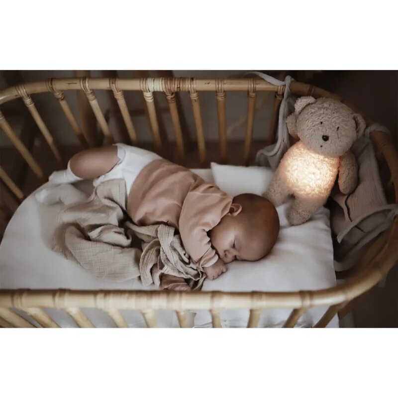 Moonie Bear 2.0 Organic Rose играчка за заспиване с мелодия 1 бр.