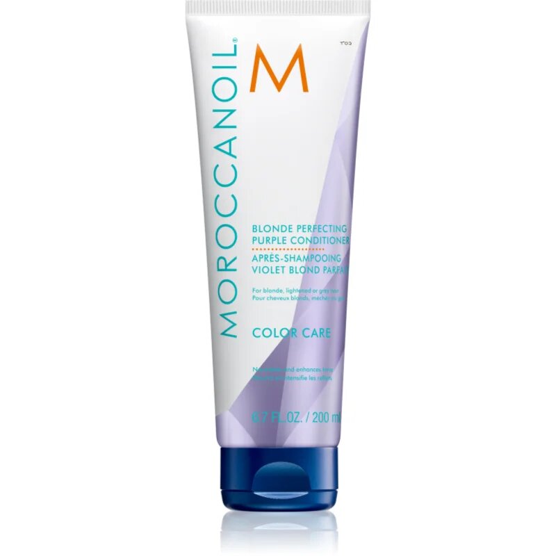 Moroccanoil Color Care Blonde Perfecting Purple Conditioner лилав балсам за блонд коса и коса с кичури 200 мл.