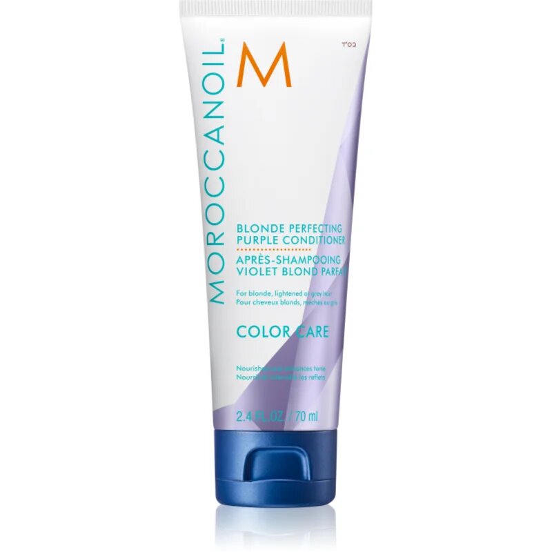 Moroccanoil Color Care Blonde Perfecting Purple Conditioner лилав балсам за блонд коса и коса с кичури 70 мл.