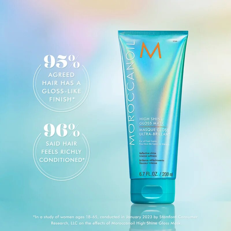 Moroccanoil High Shine Gloss Mask подхранваща маска за гладка и лъскава коса с арганово масло 200 мл.