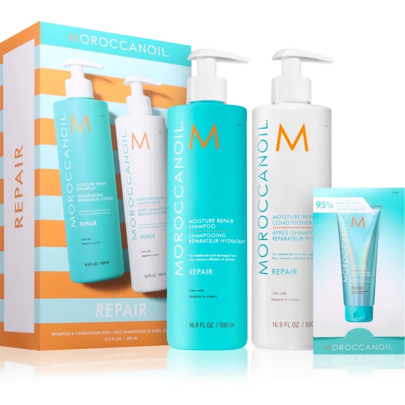 Moroccanoil Repair Shampoo & Conditioner Duo комплект за увредена и химически третирана коса