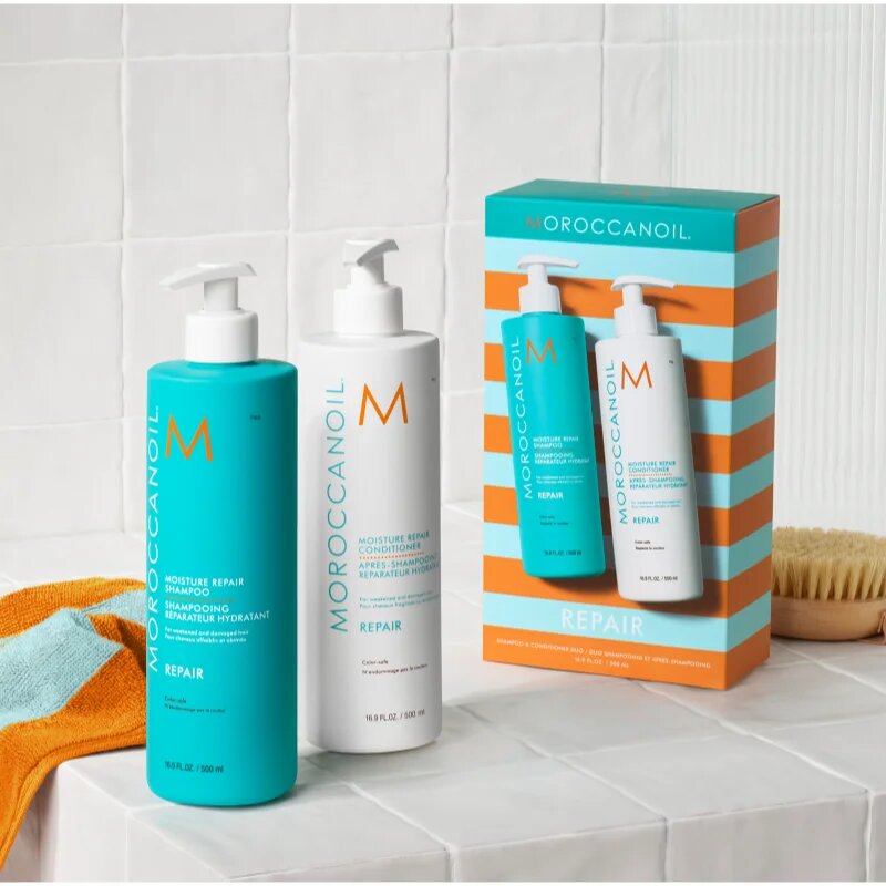Moroccanoil Repair Shampoo & Conditioner Duo комплект за увредена и химически третирана коса