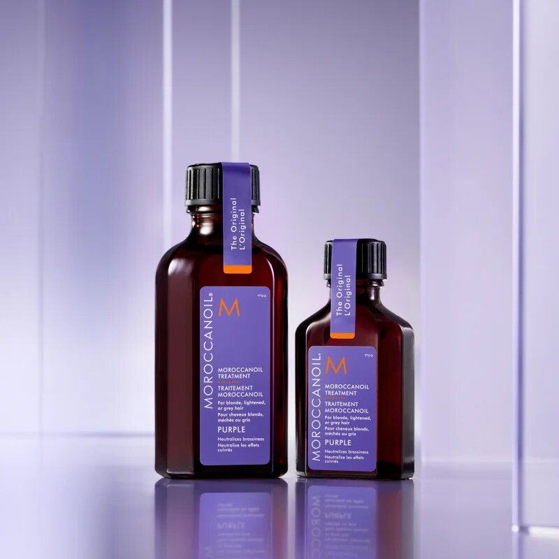 Moroccanoil Treatment Purple подхранващо масло за руса и сива коса 25 мл.