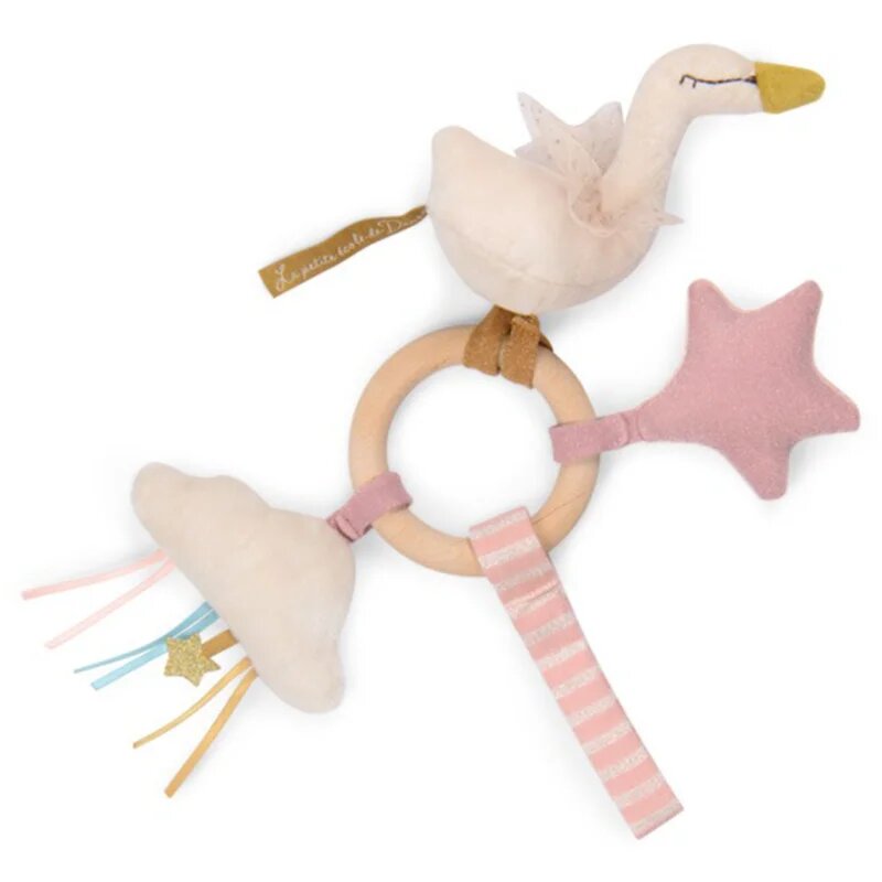 MOULIN ROTY Ring Rattle Swan дрънкалка 1 бр.