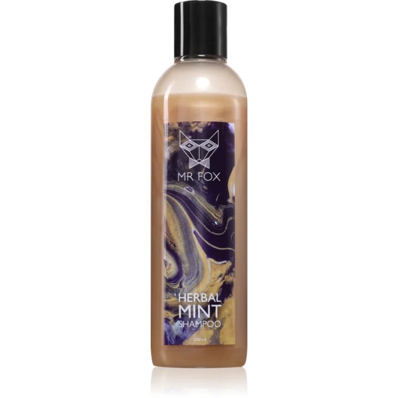 MR FOX Herbal Mint Shampoo билков шампоан за мъже 250 мл.