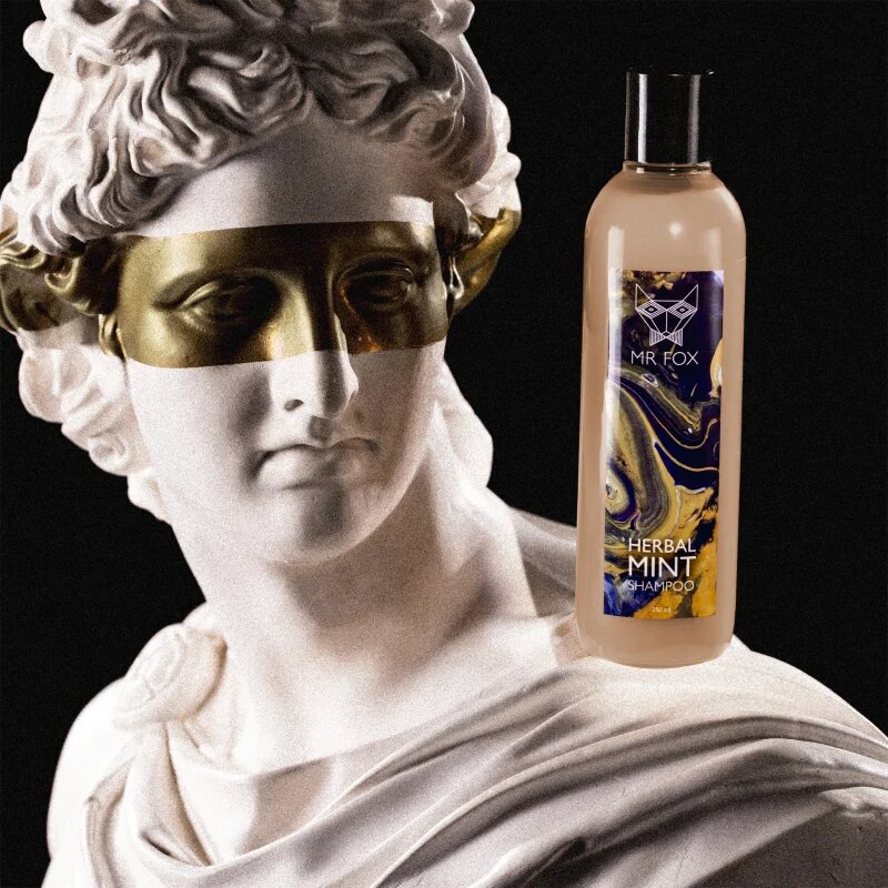 MR FOX Herbal Mint Shampoo билков шампоан за мъже 250 мл.