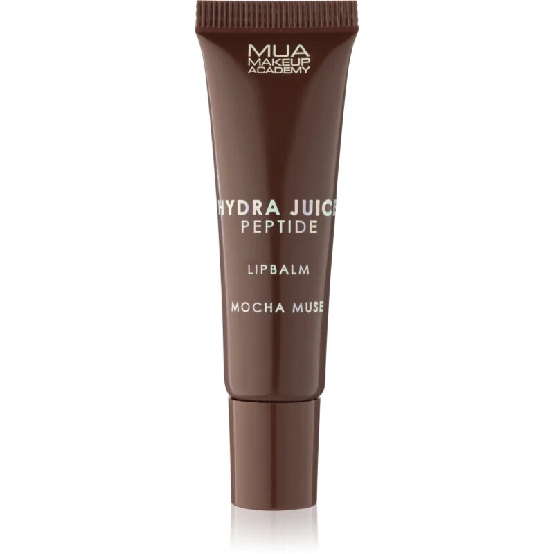 MUA Makeup Academy Hydra Juice Peptide Lip Balm хидратиращ балсам за устни за блясък аромати Mocha Muse 10 мл.