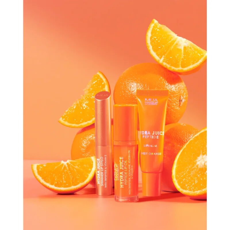 MUA Makeup Academy Hydra Juice Peptide Lip Oil масло от нар цвят Sweet Orange 7 мл.