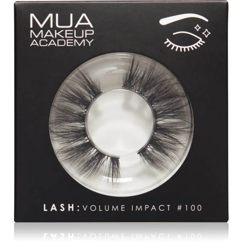 MUA Makeup Academy Lashes Volume Impact изкуствени мигли тип #100 1 чифт