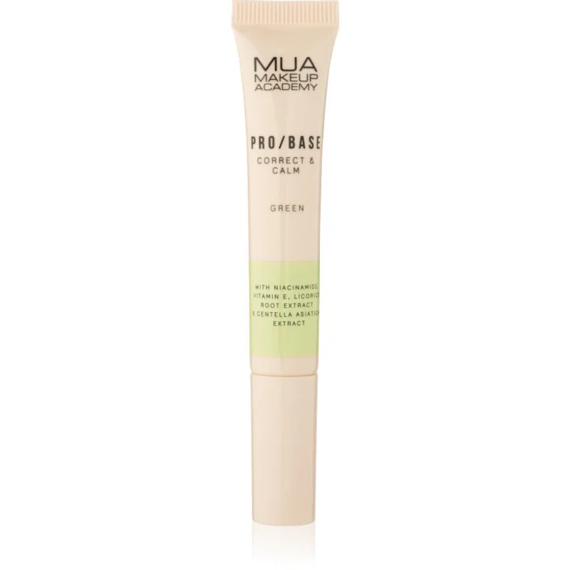 MUA Makeup Academy PRO/BASE Colour Corrector коректор против зачервяване цвят Correct & Calm – Green 10 мл.