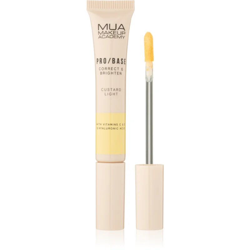 MUA Makeup Academy PRO/BASE Colour Corrector озаряващ коректор цвят Correct & Brighten – Custard Light 10 мл.