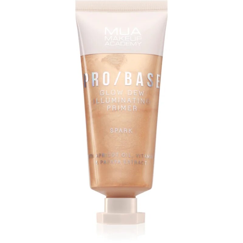 MUA Makeup Academy PRO/BASE Glow Dew озаряваща база цвят Spark 30 мл.