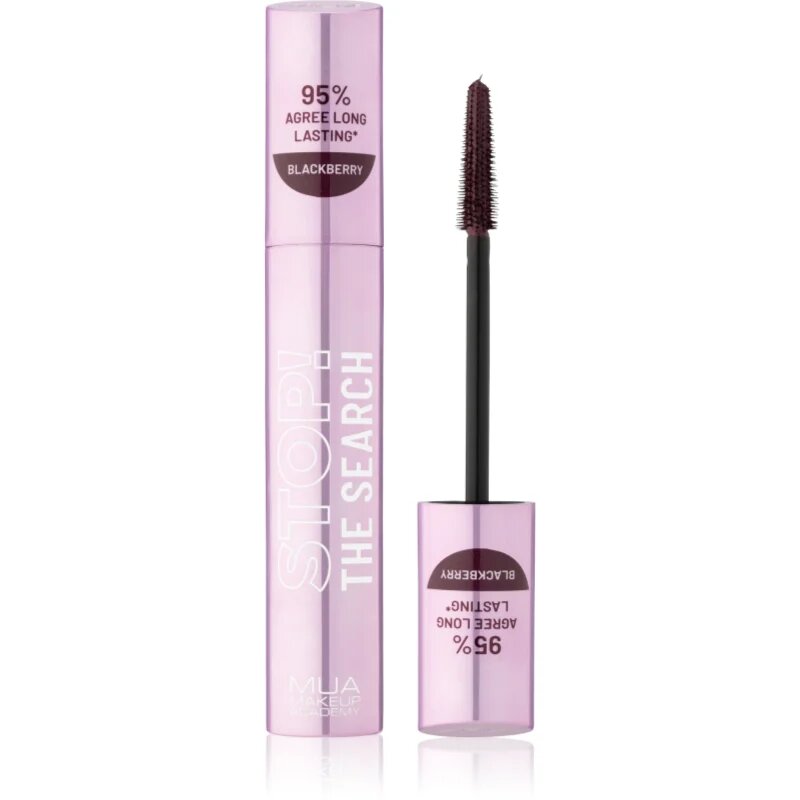 MUA Makeup Academy Stop The Search спирала с дълготраен ефект цвят Blackberry 12 мл.