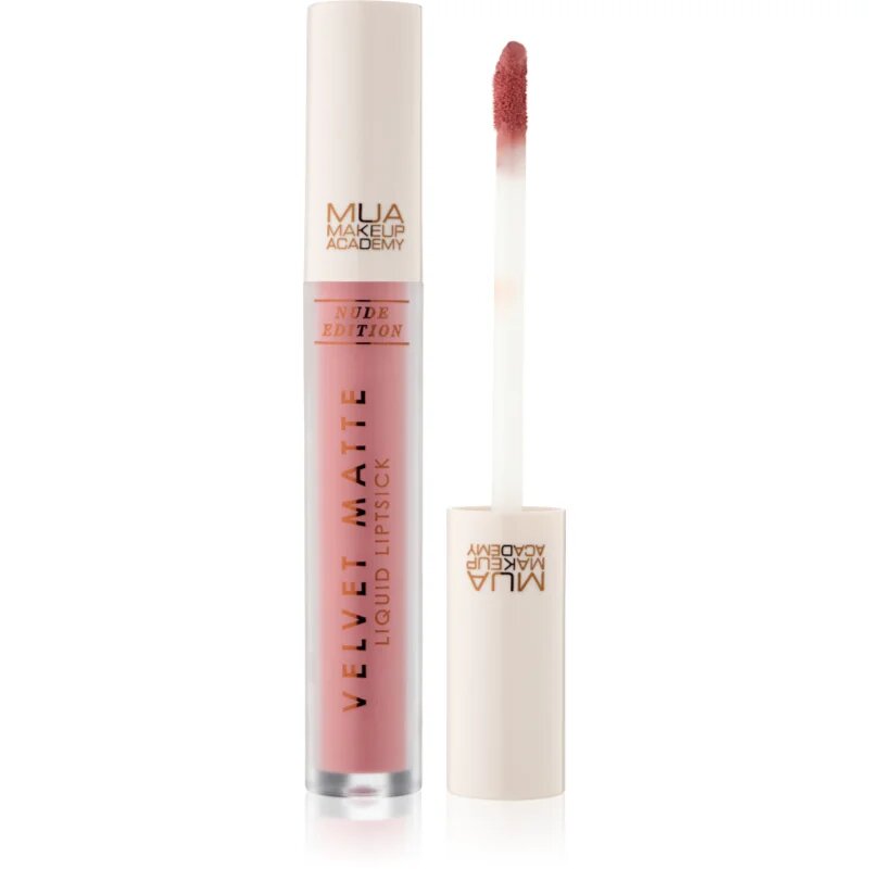 MUA Makeup Academy Velvet Matte Nude Edition матиращо течно червило цвят Soul 3 мл.