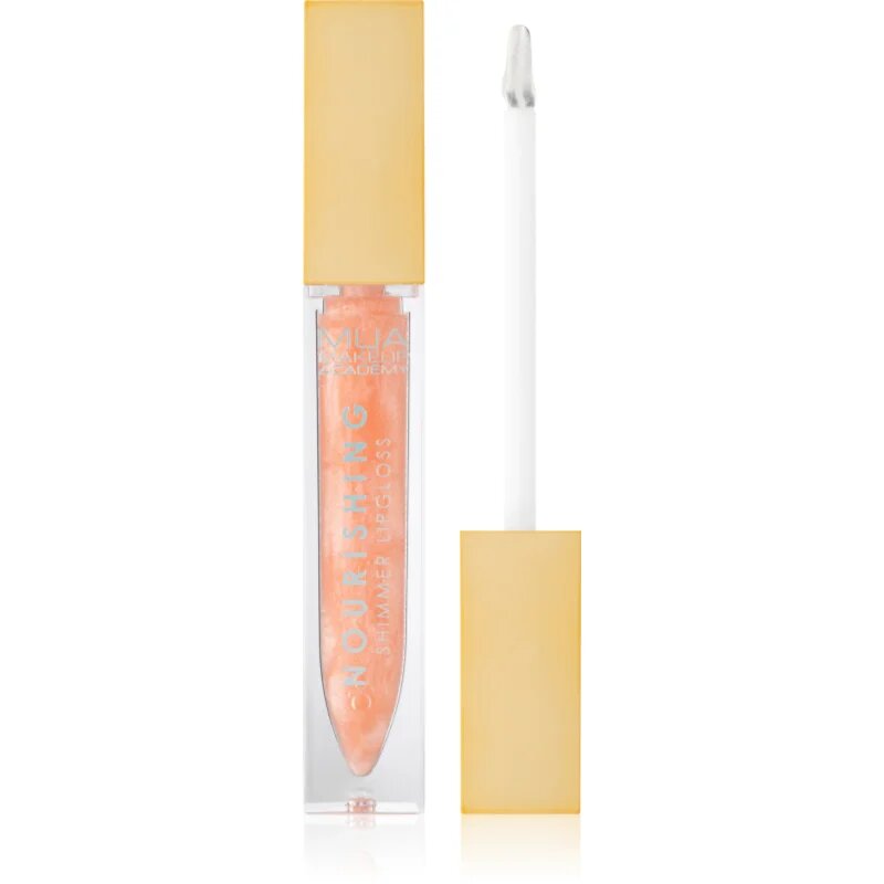 MUA Makeup Academy Virtual Glow подхранващ блясък за устни за лъскавина и блясък цвят Ethereal 6.5 мл.