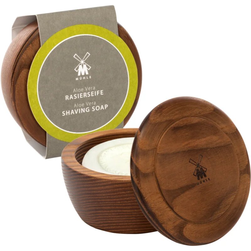 Mühle Shaving Soap Wooden Bowl сапун за бръснене за мъже Aloe Vera 65 гр.