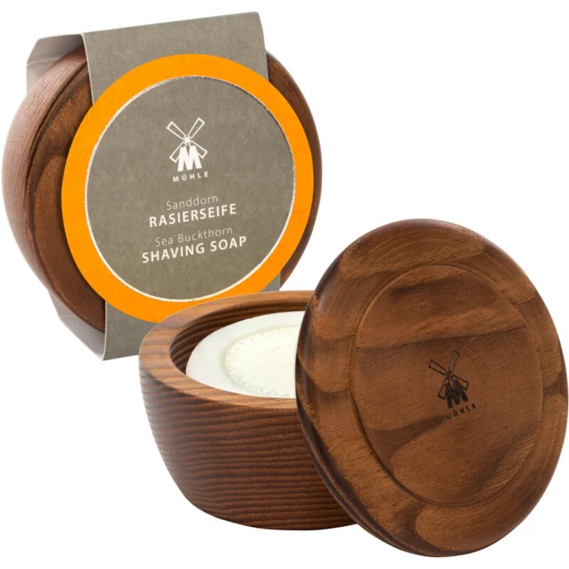 Mühle Shaving Soap Wooden Bowl сапун за бръснене за мъже Sea Buckthorn 65 гр.