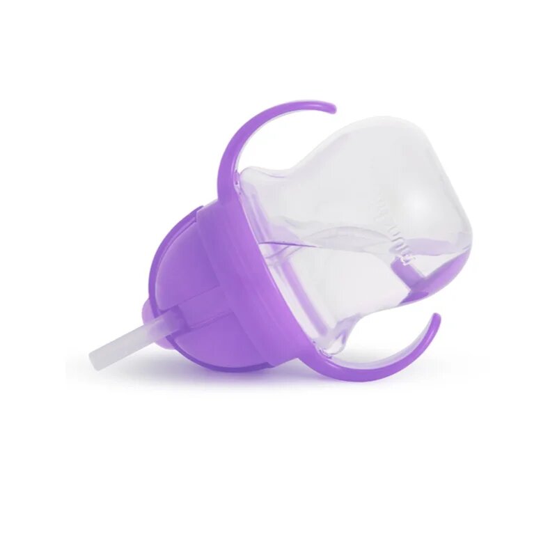 Munchkin Click Lock™ Tip & Sip чаша със сламка с тежест Purple 6 m+ 1 бр.