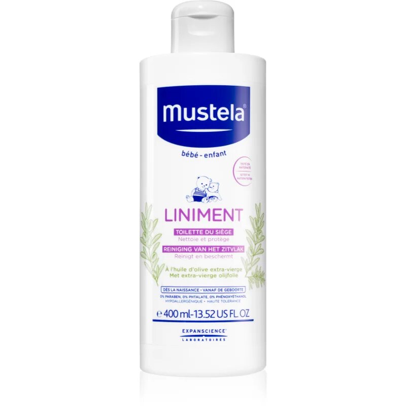 Mustela Bébé Liniment почистващо мляко за деца от раждането им 400 мл.