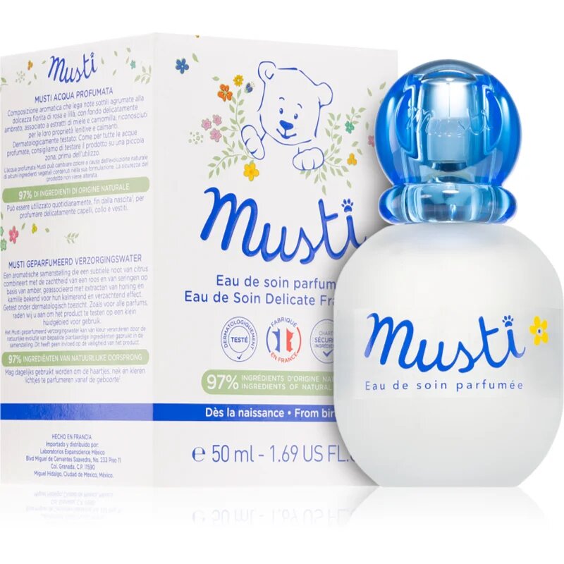 Mustela Musti мъгла за тяло за деца от раждането им 50 мл.